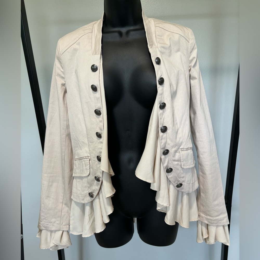 Free People Romantic Ruffles Jacket